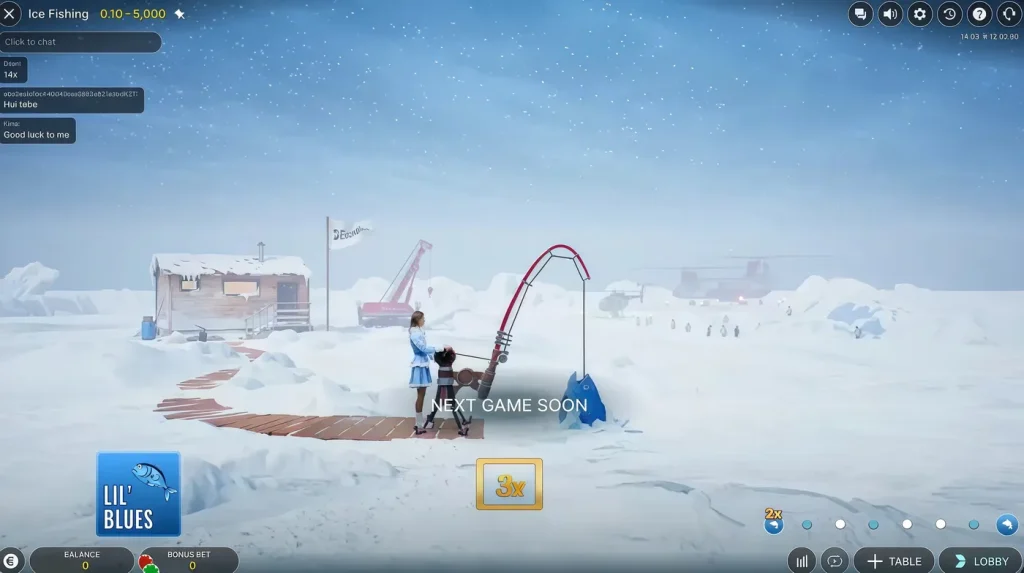 ice fishing lil blues